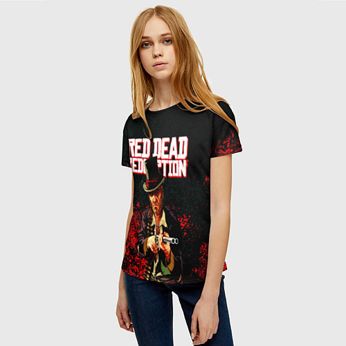 Женская футболка Red Dead Redemption Bandit / 3D-принт – фото 3