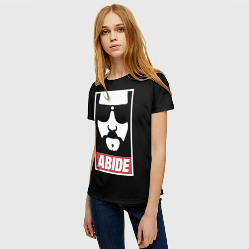 Женская футболка ABIDE Большой Лебовский / 3D-принт – фото 3