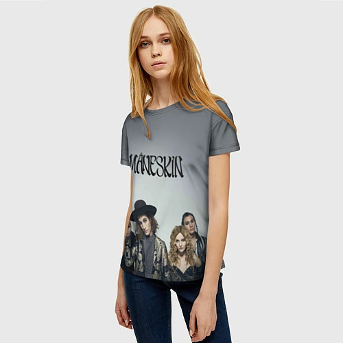 Женская футболка Maneskin / 3D-принт – фото 3