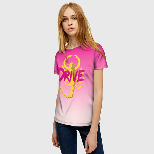 Женская футболка Драйв / 3D-принт – фото 3