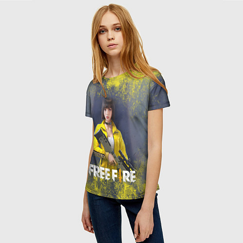 Женская футболка GARENA FREEFIRE БАТЛГРАУНД Z / 3D-принт – фото 3