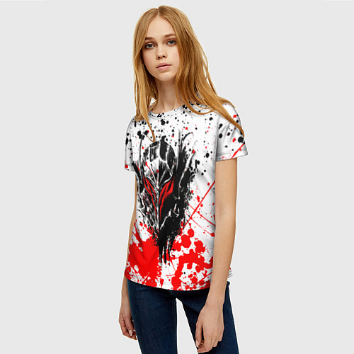 Женская футболка Броня Берсерка / 3D-принт – фото 3