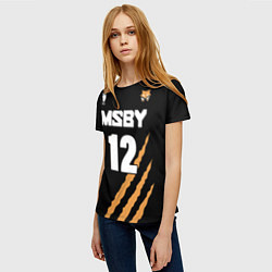 Футболка женская 12 MSBY BLACK JACKALS, цвет: 3D-принт — фото 2