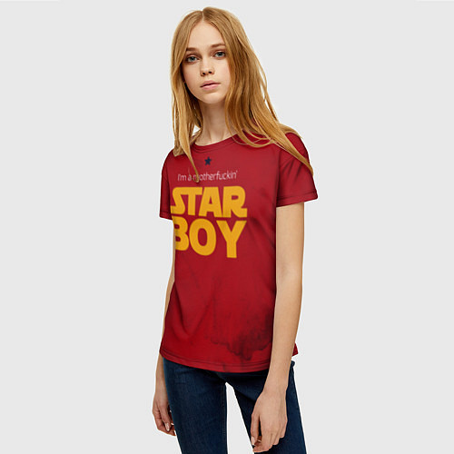 Женская футболка The Weeknd - Star Boy / 3D-принт – фото 3