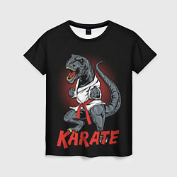 Футболка женская KARATE T-REX, цвет: 3D-принт