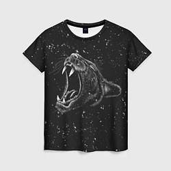 Женская футболка Пантера в ночи