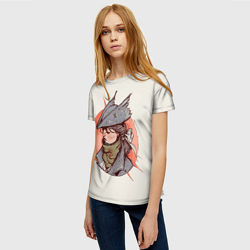 Женская футболка Бладборн красками / 3D-принт – фото 3
