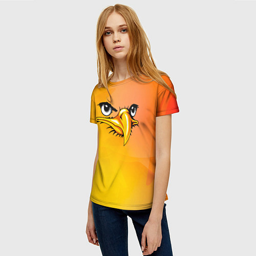 Женская футболка Орёл 3d / 3D-принт – фото 3