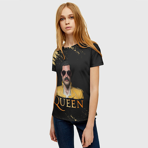 Женская футболка Фредди Меркьюри Freddie Mercury Z / 3D-принт – фото 3