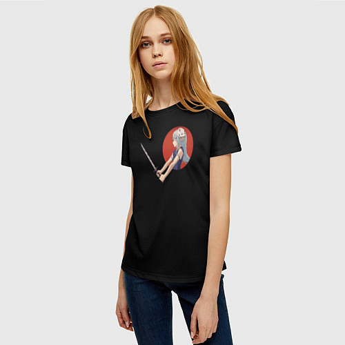 Женская футболка Римуру с Мечом / 3D-принт – фото 3