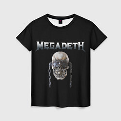 Футболка женская Megadeth, цвет: 3D-принт