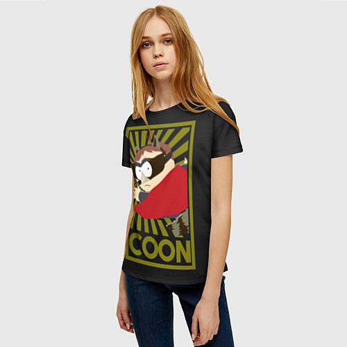 Женская футболка COON / 3D-принт – фото 3