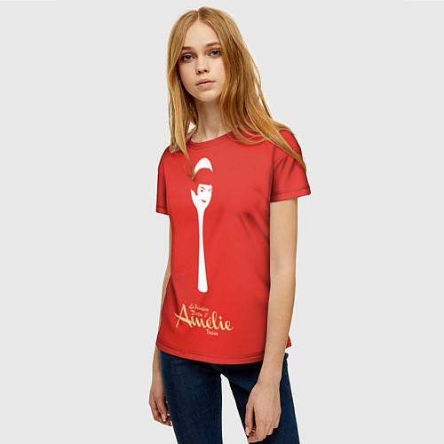 Женская футболка Amelie Poulain / 3D-принт – фото 3