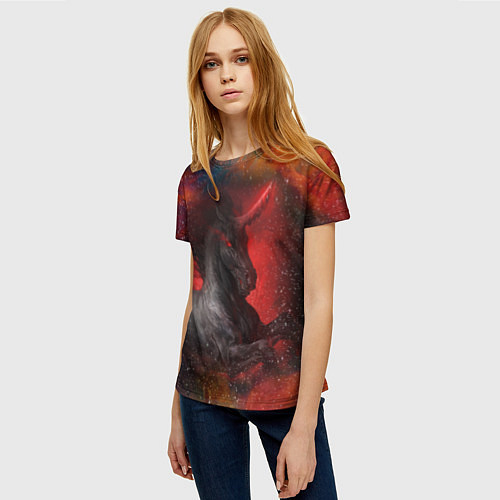 Женская футболка Единорог Unicorn Z / 3D-принт – фото 3