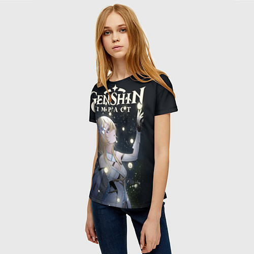 Женская футболка ЛЮМИН LUMINE GENSHIN / 3D-принт – фото 3