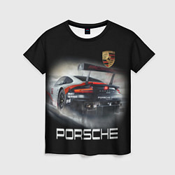 Футболка женская PORSHE, цвет: 3D-принт