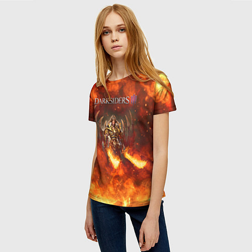 Женская футболка Darksiders 3 Гнев Войны 3 Z / 3D-принт – фото 3