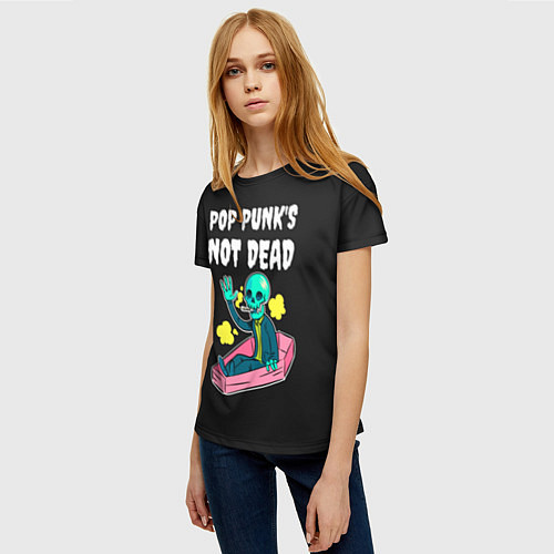 Женская футболка Фанат Поп Панка / 3D-принт – фото 3