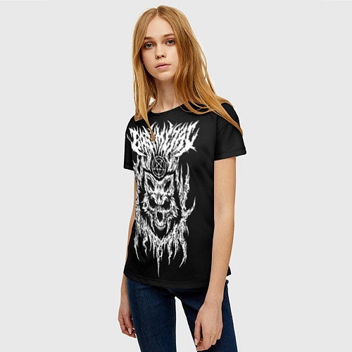 Женская футболка Baby Metal Wolf / 3D-принт – фото 3