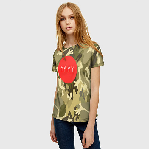 Женская футболка YAAY / 3D-принт – фото 3