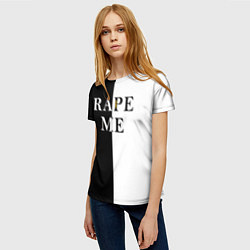 Футболка женская Rape Me Kurt Cobain спина Z, цвет: 3D-принт — фото 2