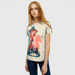 Футболка женская Королева шахматной доски, цвет: 3D-принт — фото 2