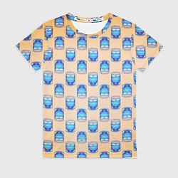 Футболка женская Сгущенка паттерн, цвет: 3D-принт