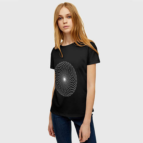 Женская футболка Абстрактный Круг / 3D-принт – фото 3