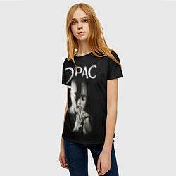 Футболка женская TUPAC, цвет: 3D-принт — фото 2