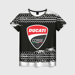 Футболка женская Ducati Дукати Z, цвет: 3D-принт