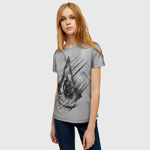 Женская футболка Знак Ассасинов / 3D-принт – фото 3