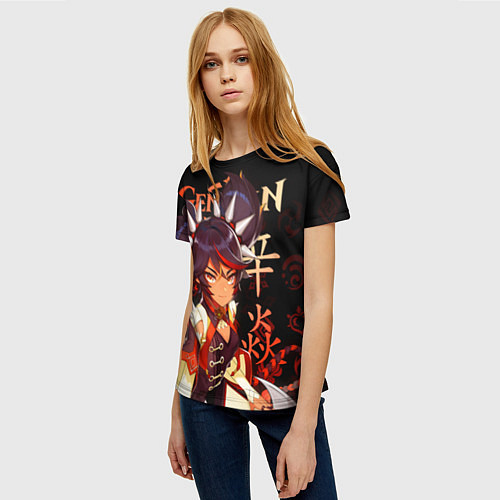 Женская футболка Синь Янь Genshin Impact / 3D-принт – фото 3