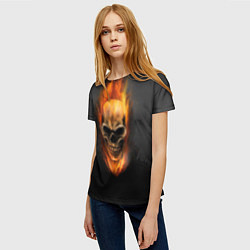 Футболка женская Призрак в огне, цвет: 3D-принт — фото 2
