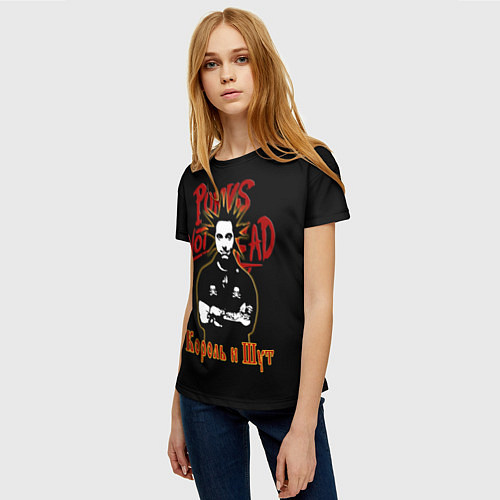 Женская футболка Punks Not Dead КиШ / 3D-принт – фото 3