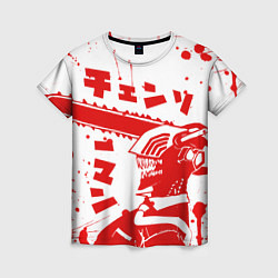 Футболка женская Chainsaw Man, Человек-бензопила, цвет: 3D-принт