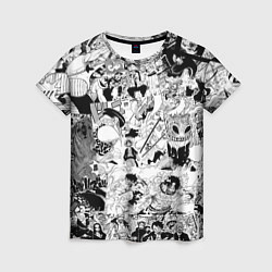 Женская футболка One Piece Манга страницы