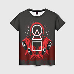 Женская футболка Игра в кальмара: Арт