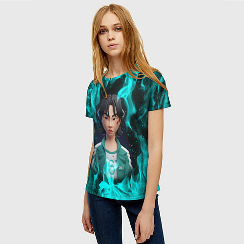Женская футболка Кан Сэ Бёк 3D ART 067 / 3D-принт – фото 3