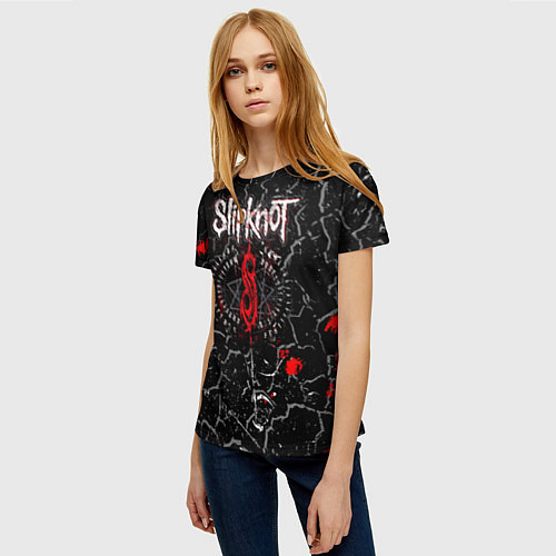 Женская футболка Slipknot Rock Слипкнот Музыка Рок Гранж / 3D-принт – фото 3