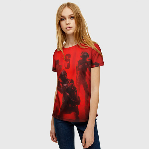 Женская футболка RAINBOW SIX SIEGE 6 ОСАДА РАДУГА / 3D-принт – фото 3