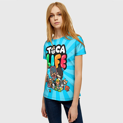 Женская футболка Toca Life / 3D-принт – фото 3