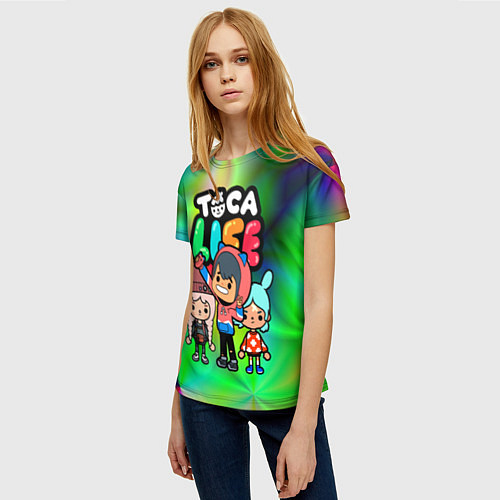Женская футболка Toca Life / 3D-принт – фото 3