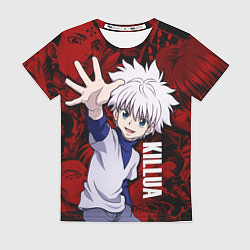 Футболка женская Киллуа Золдик, Охотник x Охотник, цвет: 3D-принт