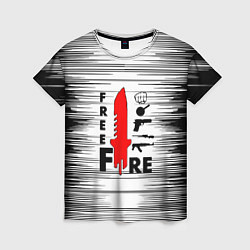 Футболка женская Free Fire Фри Фаер,, цвет: 3D-принт