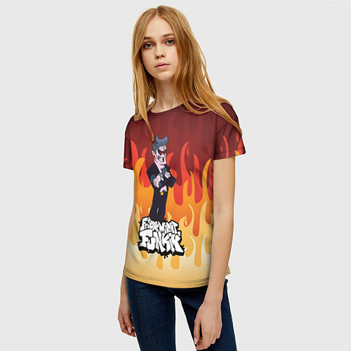 Женская футболка Дорогой Папочка Friday Night Funkin / 3D-принт – фото 3