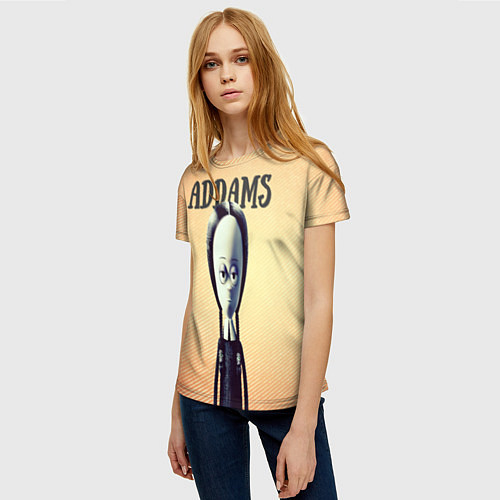 Женская футболка Уэнздэй Аддамс! / 3D-принт – фото 3