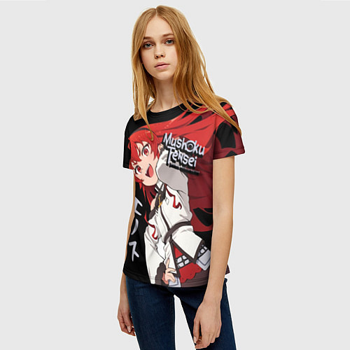 Женская футболка Реинкарнация безработного - Эрис Бореас Грейрат, / 3D-принт – фото 3