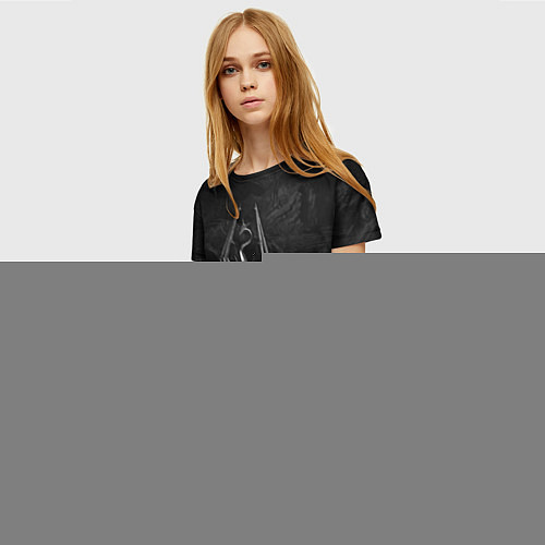 Женская футболка Фреска из Скайрима / 3D-принт – фото 3