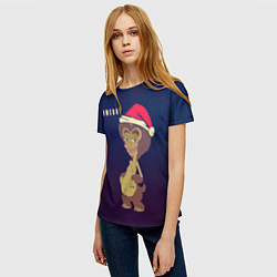 Футболка женская Большой рот Гормональный монстр, цвет: 3D-принт — фото 2