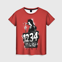 Футболка женская Dee Dee Ramone, цвет: 3D-принт